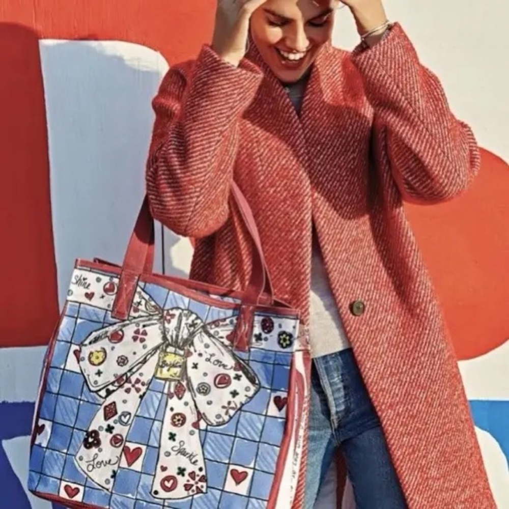 New Brighton Love Sparkle Canvas Tote